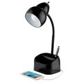 Globe Electric BLK Organizer Desk Lamp 12709